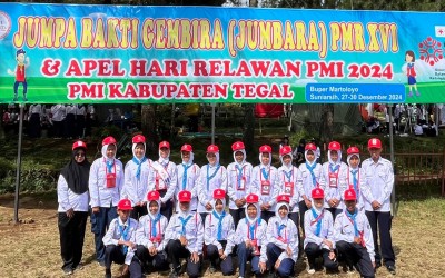 PMR SMP N 2 Margasari Mengikuti Jumpa Bakti Gembira ( JUMBARA ) 2024
